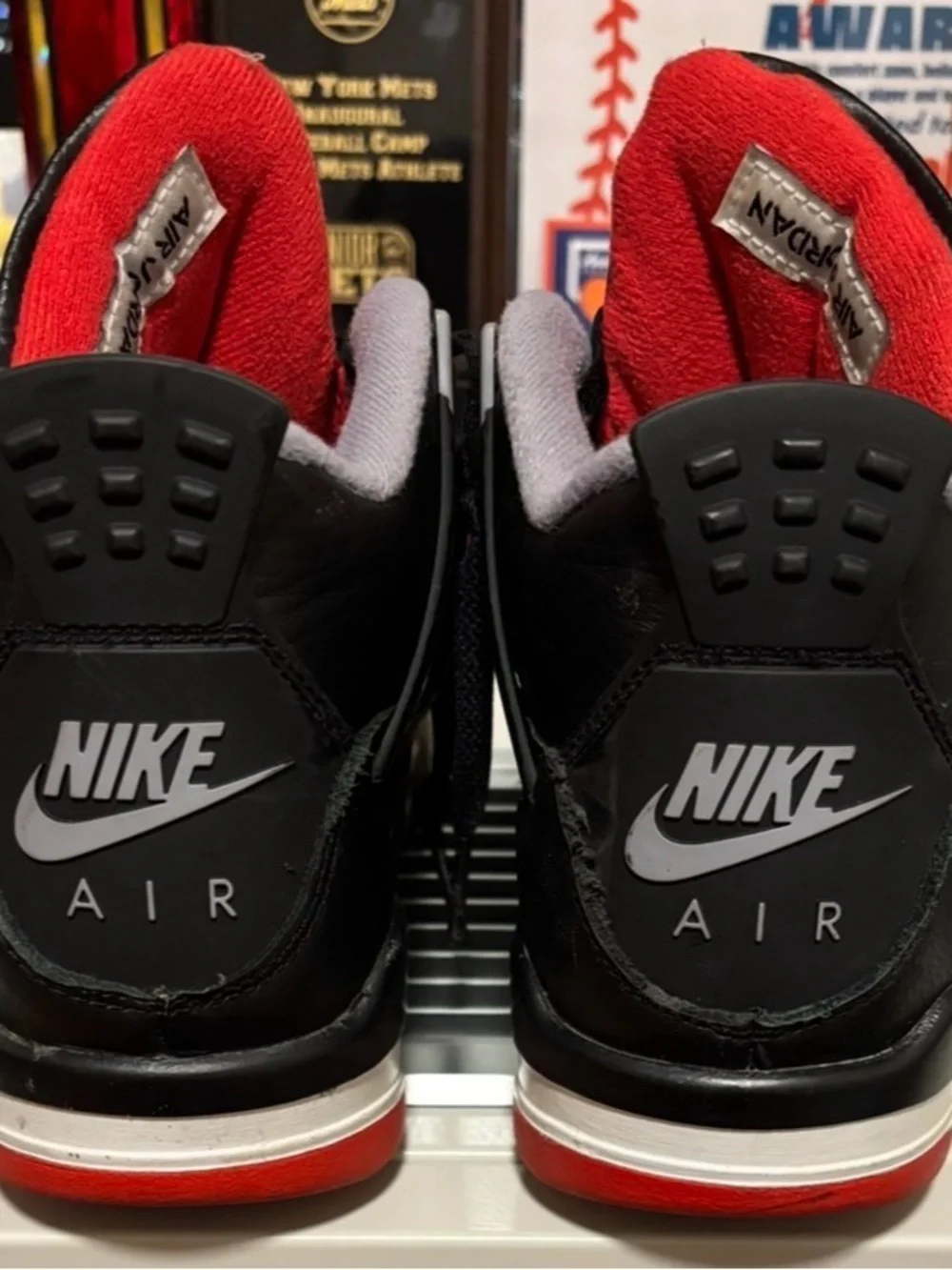 Jordan Black and Red Retro Basketball Sneakers
